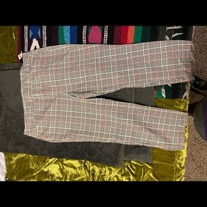Plaid crop pixie pant